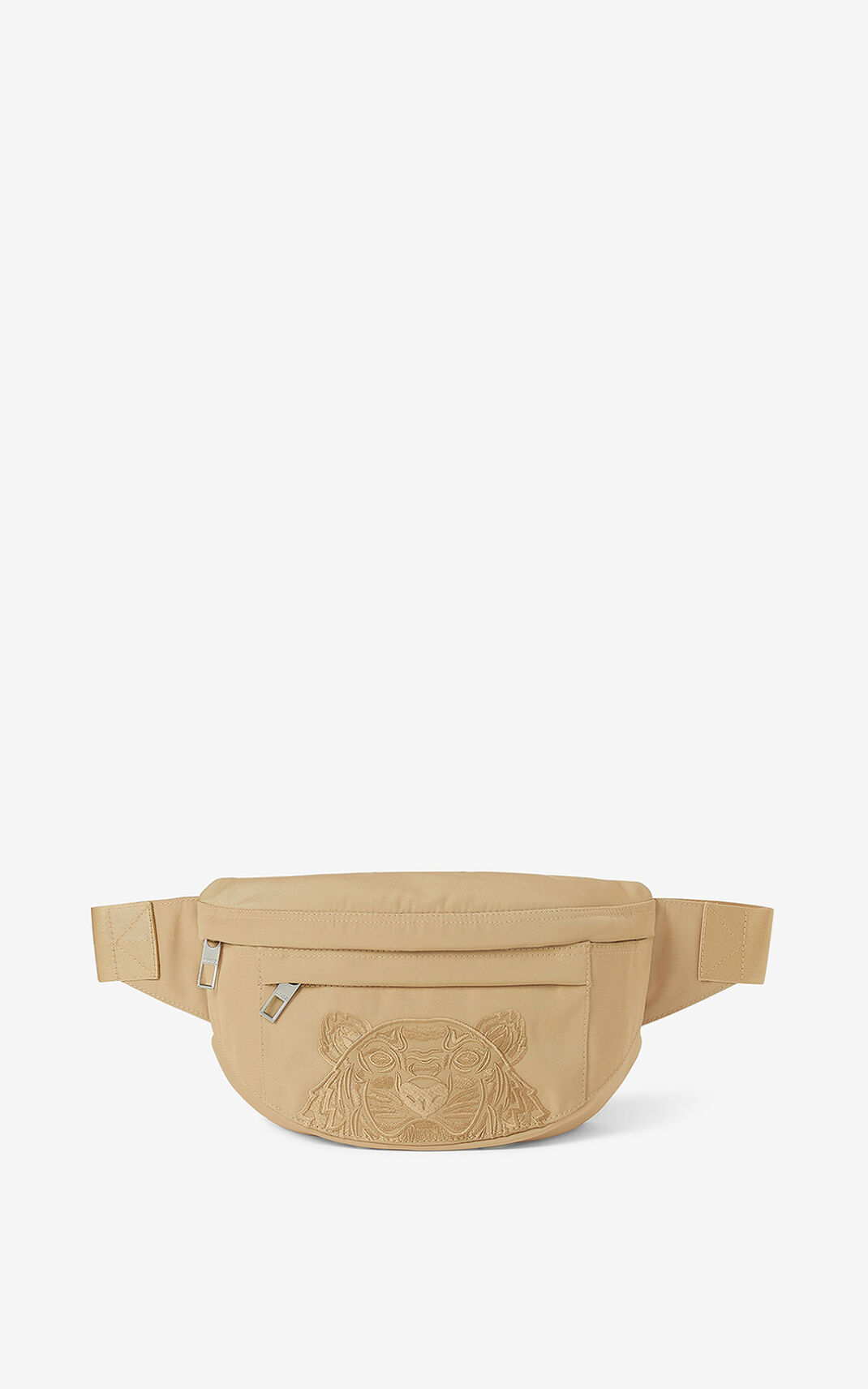 Sac Banane Kenzo Toile Kampus Tiger Homme Beige | XFLR-21038